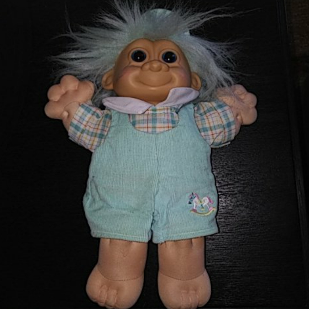 Vintage Russ Berrie Troll Kidz Stuffed Doll Soft Body 12' Joey 1980's 19…